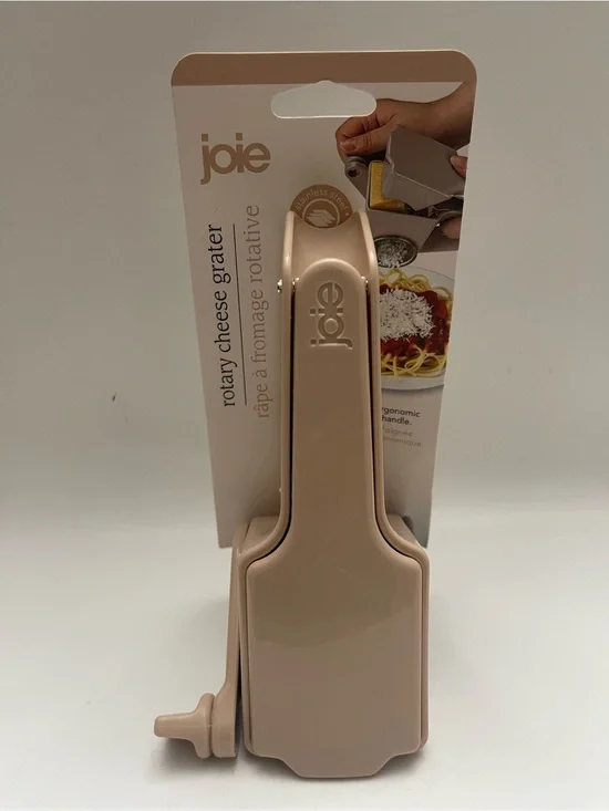 Joie Rotatory Cheese Grater Stainless Steel Ergonomic Ideal For Hard Cheese