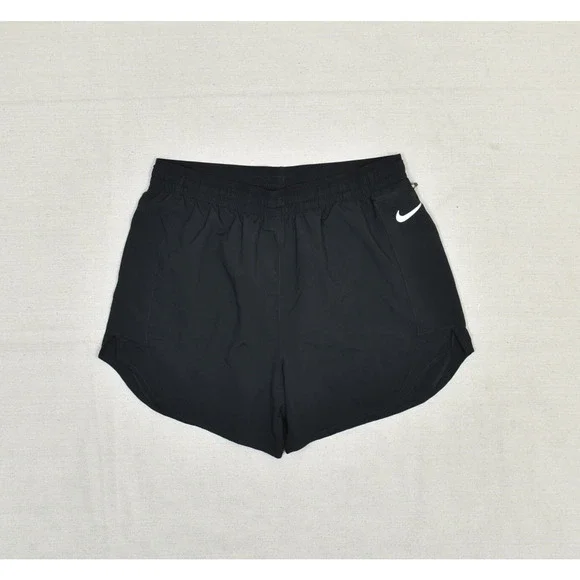 Nike Men's Sweat Shorts Pull On Solid Polyester Black Size M Dri Fit Gym Workout