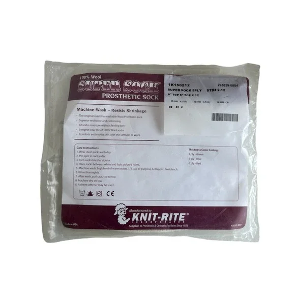 Knit-Rite Prosthetic Super Sock Wool  8