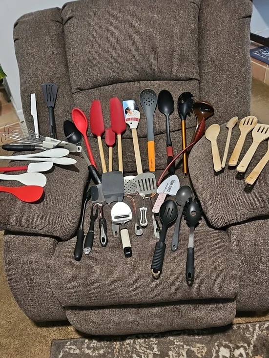 Assorted Kitchen Utensils. 37 Pieces. Most Never Used