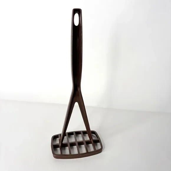 Vintage Foley Potato Masher Brown Plastic Nylon