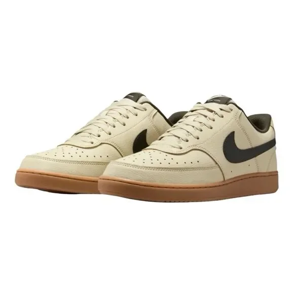 Nike Court Vision Low Light Khaki Sequoia Gum Shoes HV4506-200 Men's Size 9.5