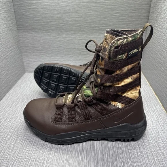 Nike SFB Tactical Boots Gore-Tex Waterproof‎ Brown Camo Mens 7
