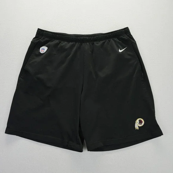 Nike Washington Redskins NFL Equipment On-Field Shorts Black Mens Large
