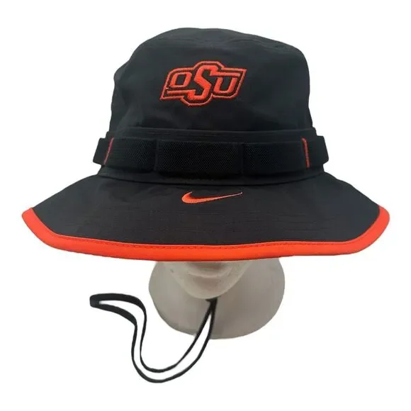 Nike Oklahoma State Cowboys Apex Bucket Hat Cap Size‎ M Black NCAA Boonie
