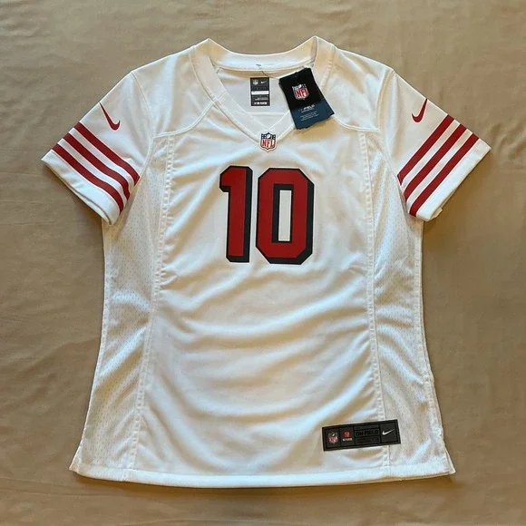 NFL Nike On Field 49ERS‎ San Fransisco Jersey #10 Jim Garoppolo Dri Fit Size Lrg