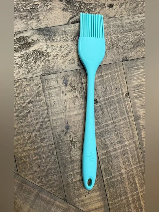 Turquoise Silicone Basting Brush for Cooking and Baking