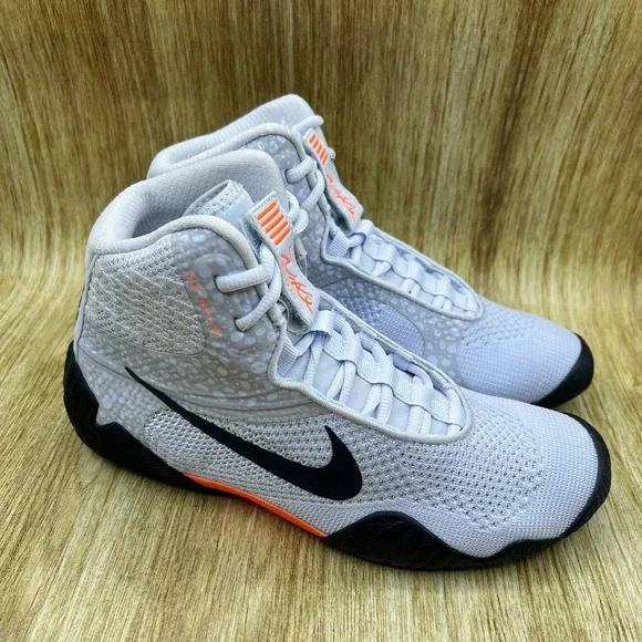 Nike Tawa SE Electric Pack Men's‎ 6.5 Grey Orange Wrestling Shoes DJ4474-900 NEW