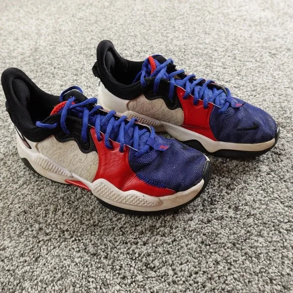 Nike PG 5 Paul George Basketball Shoes Mens Size 8 CW3143-101‎ Team USA Sneakers