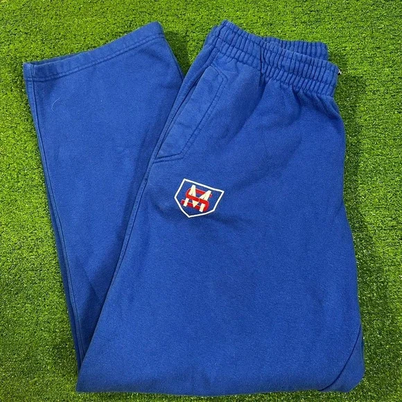 Vintage SMU Team Issue Nike Pants LG‎ Y2K Mustang Baseball Wide Leg Sweatpants