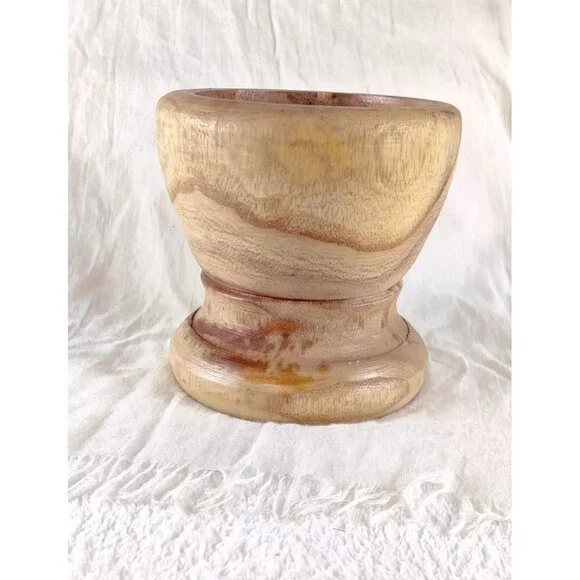 Culinary Corner Wooden Mortar Bowl Decorative Decor Kitchen 5