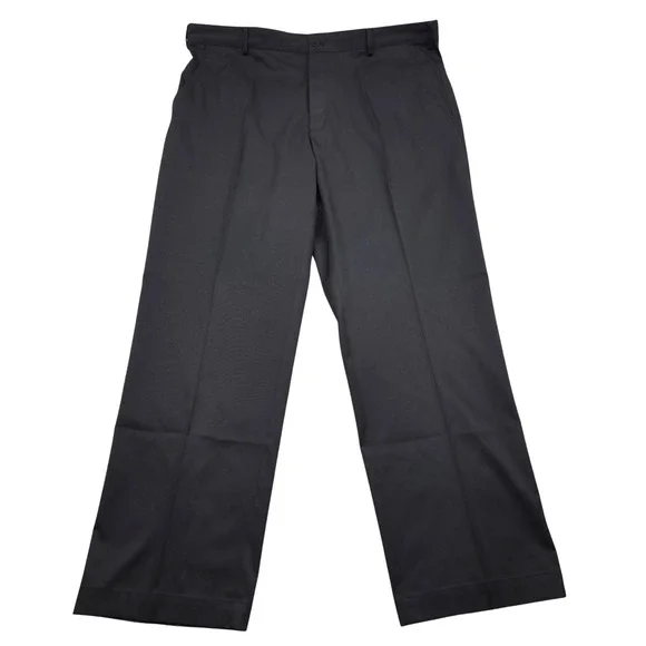 Nike‎ Golf Dri-FIT Flat Front Tech Pants 319685-010 Black Mens 38x32
