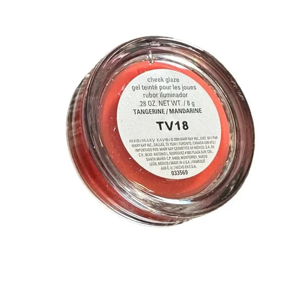 NEW NIB Mary Kay Tangerine/ Mandarine 033569‎ TV18 Cheek Glaze Blush .28 oz