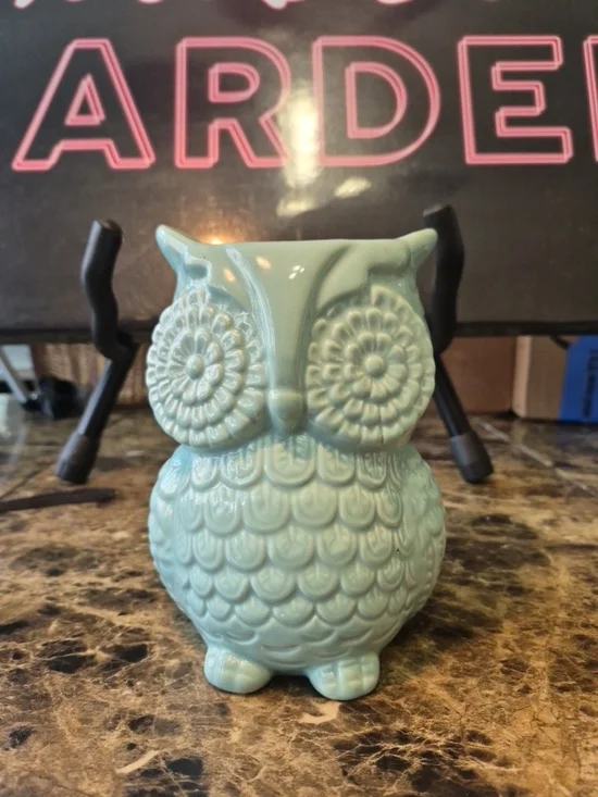 Utensil Holder World Market Ceramic Turquoise Aqua/Blue Owl   The World Market C