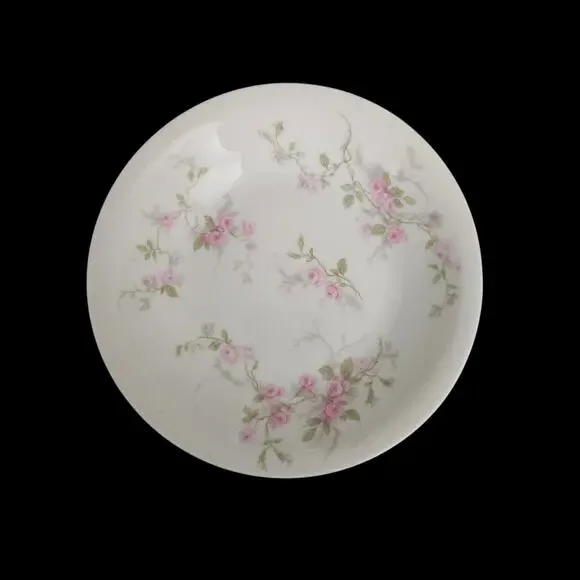 Theodore Haviland Limoges France Pink Rose Dessert Bowls Set of 4 Floral China