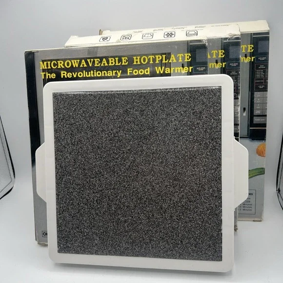 Lot Of 3‎ VTG Micro Hot Plate Microwaveable Granite Thermal Insulating Stone New