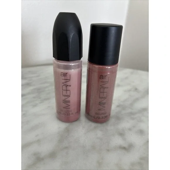 2 MINERALair Blush 0.33 oz. ROSE PETAL  And HIBISCUS. Airbrush Makeup