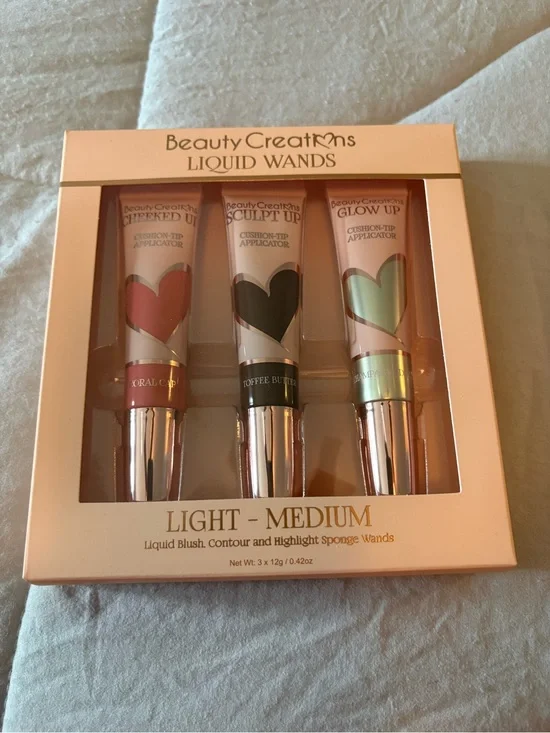 Beauty Creations Liquid Wands Trio — Coral, Toffee, Champagne