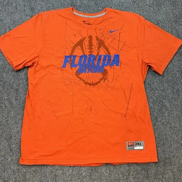 Vintage Nike Team Florida Gators Orange T-Shirt Men’s Size 2XL NCAA