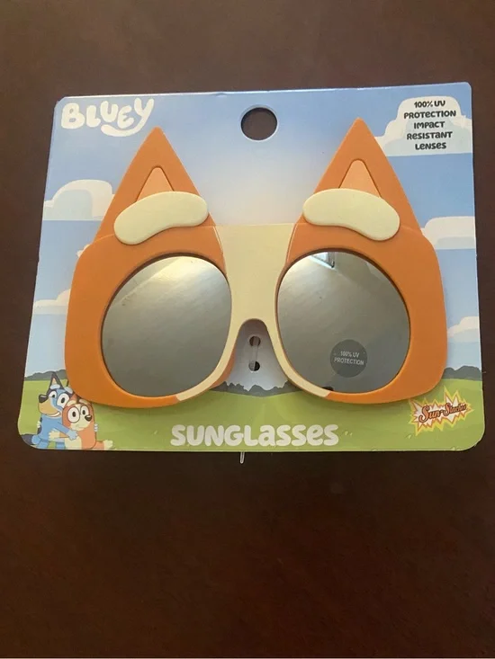 Kids Fox-Shaped Sunglasses in Orange & Cream