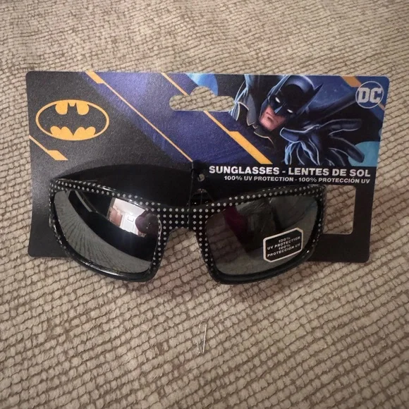 DC Batman Kids Sunglasses — Black with Silver Accents