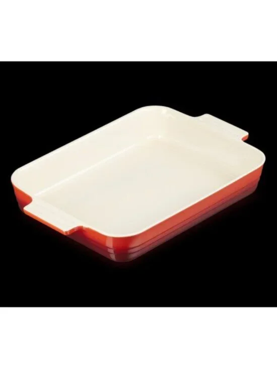 LE CREUSET Classic Stoneware Rectangular Baking Dish Cerise Red 7