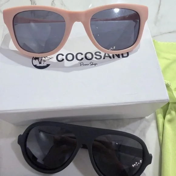 Kids sunglasses (set of 2 for price) like new with box/ dust bags