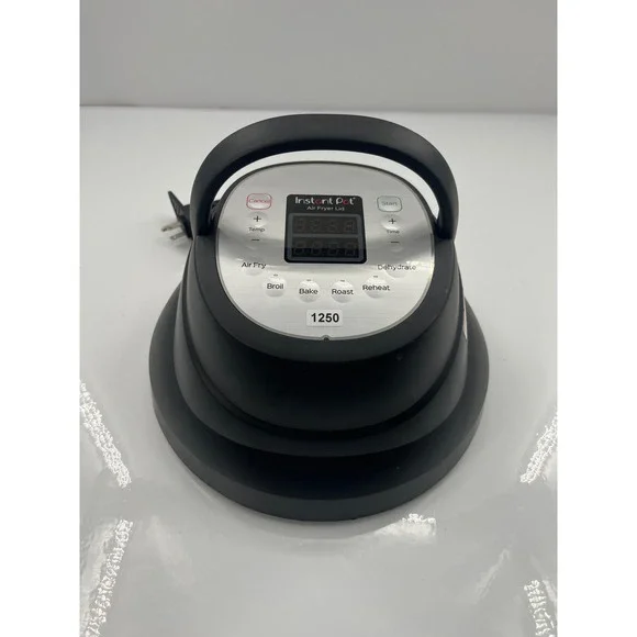 Instant Pot Air Fryer Lid for 6 Quart Pressure Cooker Black Stainless Steel