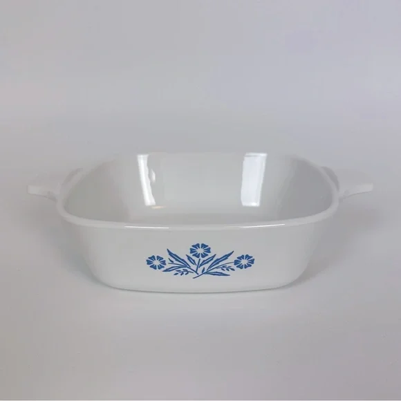 Vintage Corning Ware P-41‎ Blue Cornflower White Petite Pan 1 3/4 Cup