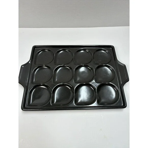 2 Martha Stewart Collection Ceramic Seafood Rack Grill Grids Tray Cookware