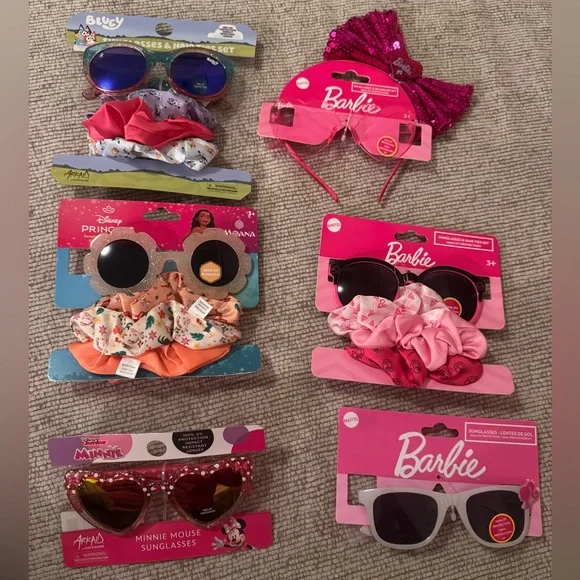 Kids Sunglasses and Hair Accessories bundle set