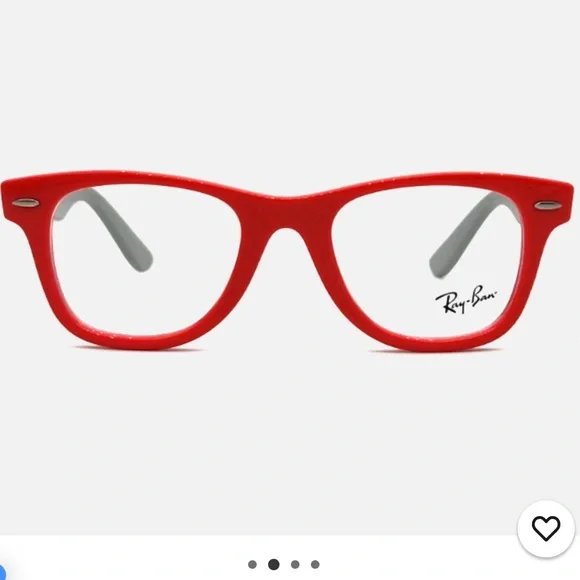 Ray-Ban Kids Coral Red Gray Eyewear Glasses RB9066V 3753 47-20