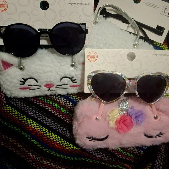 Kitty Kat & Lana Llama Sunshades & Case