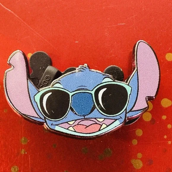 Disney Mystery Blind Box Stitch Pin Face Sunglasses Smiling Profile Cool