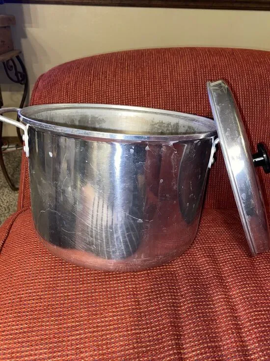 Vintage Enterprise 18 Quart Aluminum Stock Pot with Lid Made in Macon GA USA