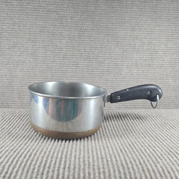 Revere Ware 1.5 Qt Silver Copper‎ Clad Stainless Steel Saucepan