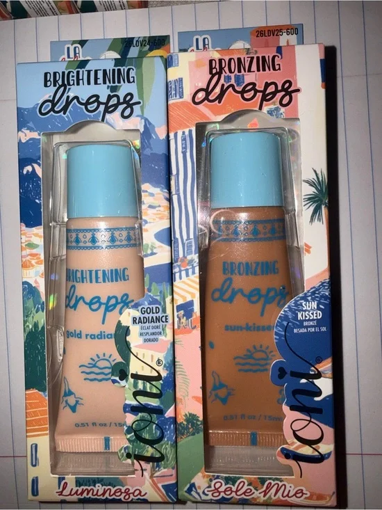 Brightening Drops + Bronzing Drops Duo — Blue Cap Glow & Sun-Kissed Tones