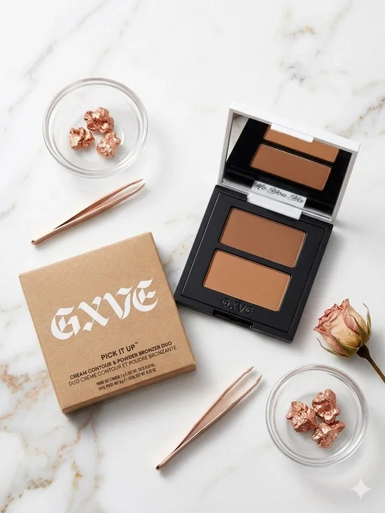 Pick It Up Cream Contour & Bronzer Duo — Warm Brown
