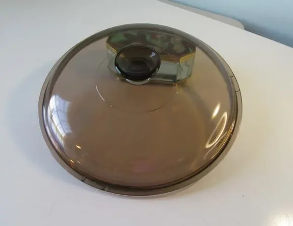 Pyrex Corning Visions Vision Amber Replacement Lid ONLY 4.5L Dutch Oven 10 3/4