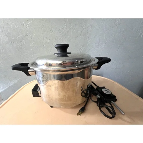 New Era 7 Qt Electric Multi Cooker Stainless‎ Slow Cooker Liquid-Core