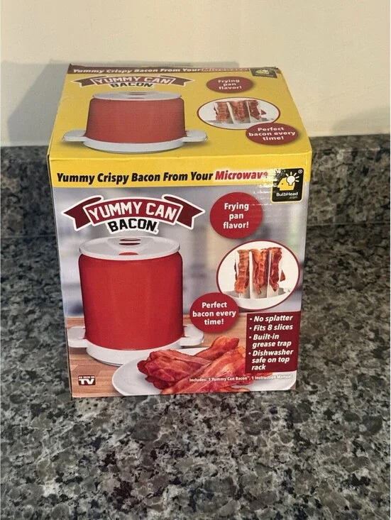 Yummy Can Bacon Make Crispy Bacon in Your Microwave As Seen On TV New