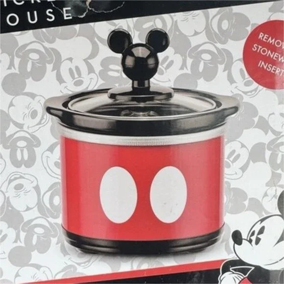 Disney Mickey Mouse Slow Cooker 0.65qt Removable Stoneware Insert