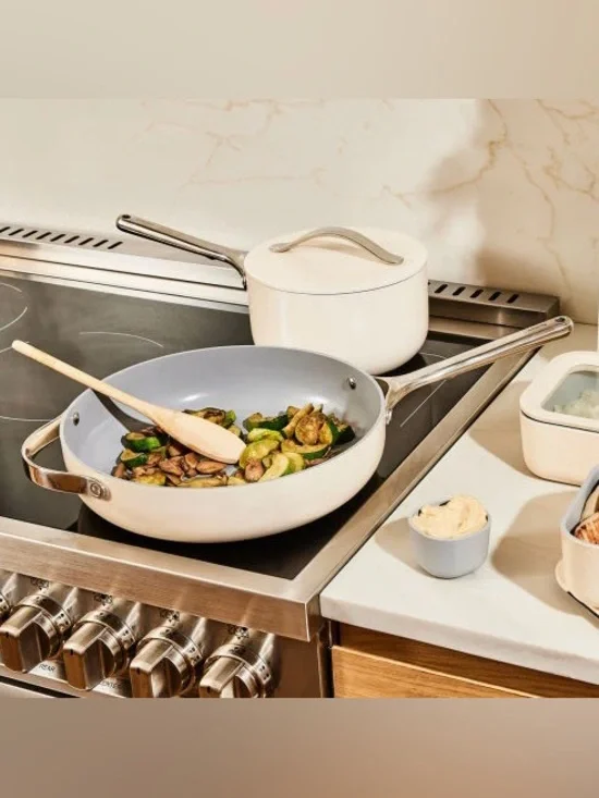 NEW $145 Caraway Stir Fry Pan 12” Wok-Inspired Non-Stick Ceramic Pan