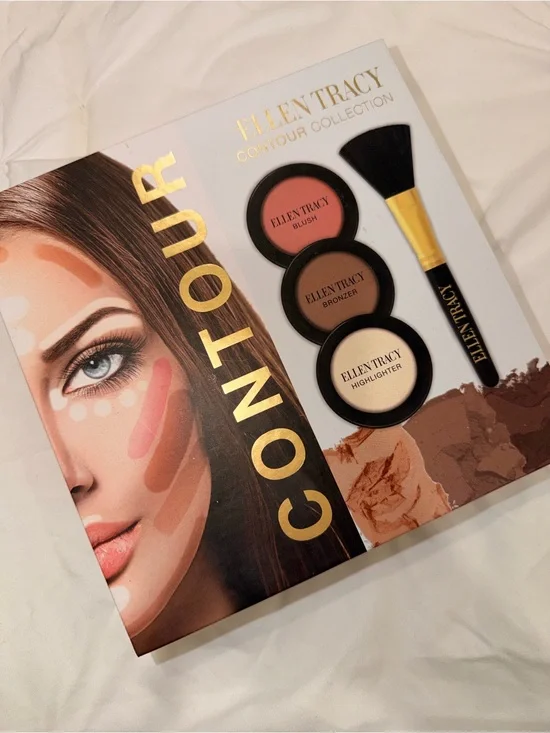 Ellen Tracy Contour Collection Makeup Palette - Pink, Brown, Gold, Cream
