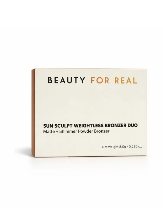 Beauty For Real Sun Sculpt Weightless Bronzer Duo - Warm Brown