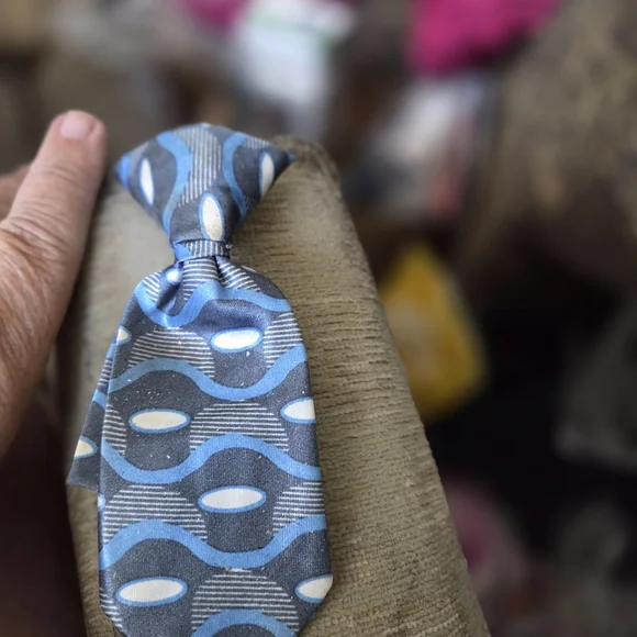 Stylish Blue and Gray Kids' Tie