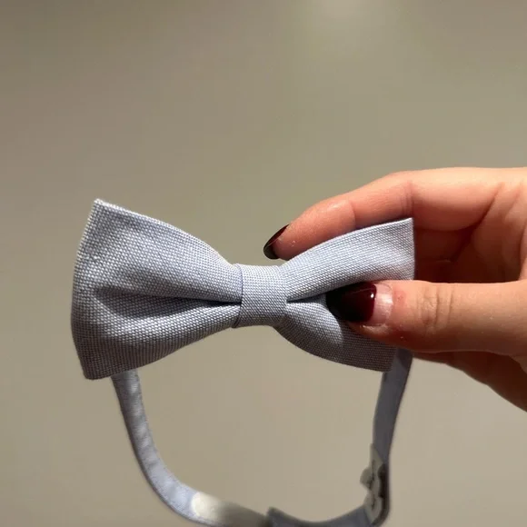 Janie and Jack Soft Blue Kids Bow Tie