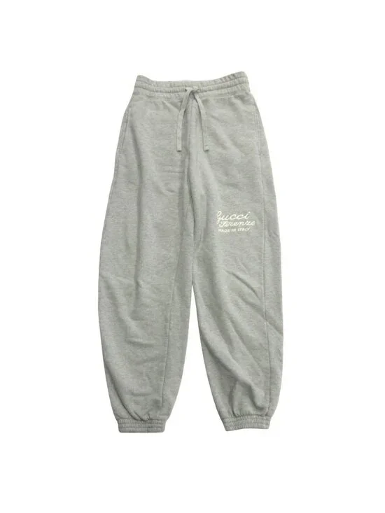 Gucci Firenze Sweatshirt Joggers Pants Logo Embroidery E-j Xxs Gray