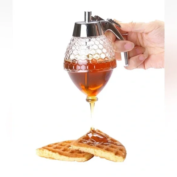 50%offW❤️ No Drip Honey syrup Dispenser With High Capacity Honey glass Dispenser