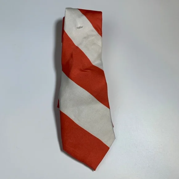 Vineyard Vines Boys Captain Stripe Tie Peach White Size 49